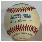 Ken Griffey Jr. Autographed Baseball Rawlings OALB Brown Ball