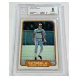 Cal Ripken Jr. RC Beckett Graded 8 NM-MT Slab w/ subgrades 1982 Fleer #176 Rookie Vintage Baseball Card