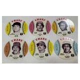 (6) 1976 Crane Disc Superstar Baseball Lot - Yaz, Schmidt, Bench, Jackson, Frank and Brooks Robinson - Vintage Baseball Cards