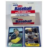 1986 Fleer Update Baseball Card Set w/ Barry Bonds and Jose Canseco Rookie Cards