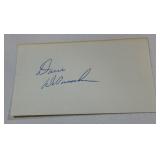 Dave DeBusschere Autographed Card - Vintage Basketball