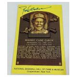 Rod Carew Autographed National Baseball Hall of Fame Post Card Minnesota Twins