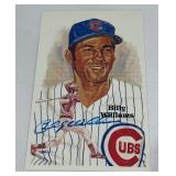 Billy Williams Autographed 1987 Perez Steele /10,000 Vintage Baseball Post Card