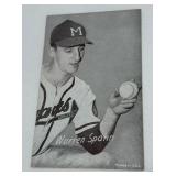 Warren Spahn Vintage Exhibit Baseball Card