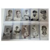 10 Card Lot - Vintage Baseball Exhibit w/ Hall of Famers - Santo, Aparicio, Roberts, Cepeda, Fox, Williams and More