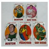 5 Card Vintage Basketball Tallboy Lot - 1969-70 Topps w/ Thrumond, Hayes, and More!