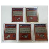 5 Card 1973 Topps Football Vintage Card Lot w/ Stars