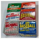 (6) Fleer Update Baseball Card Sets - 1985, 1987, 1988, 1989, 1990, 1991