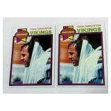 Fran Tarkenton 2 Card 1979 Topps #200 Vintage Minnesota Vikings Football Card Lot