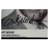 Art Monk Autographed Photo Washington Redskins Football