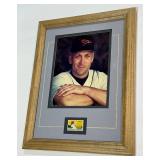 Cal Ripken Jr. Framed Photo and 1969 Bicentennial Baseball Stamp