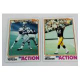 1982 Topps Football 2 Card Lot - Lawrence Taylor (RC) and Terry Bradshaw