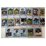 19 Card Vintage Football Star Lot 1975-1981 - OJ Simpson, Lynn Swan 2nd Year, Ahmad Rashad RC, and More!