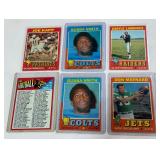 1971 Topps Football 6 Card Vintage Stars and More Lot