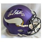 Jared Allen Autographed Minnesota Vikings Replica Football Helment with Beckett COA