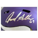 Jared Allen Autographed Minnesota Vikings Replica Football Helment with Beckett COA