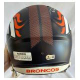 Dre Greenlaw Autographed Denver Broncos Replica Football Helmet Inscribed "Big Play Dre" with Beckett COA