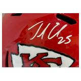 Jamaal Charles Autographed Kansas City Chiefs Replica Football Helmet with Beckett COA