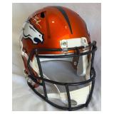 Dre Greenlaw Autographed Denver Broncos Replica Football Helmet with beckett COA