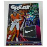 Troy Franklin /9 RC Relic2024 Illusions Great Expectations #GE-TFN Numbered 6/9 Rookie Football Card