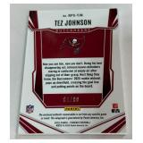 Tez Johnson RPA/99 2025 Phoenix #RPS-TJN Nasty Tri-Colored Patch and Auto Numbered 81/99 Rookie Football Card