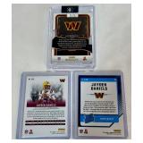 Jayden Daniels 3 Card RC Rookie Football Lot