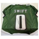DeAndre Swift Autographed Football Jersey w/ Beckett COA
