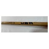 Vintage Christian USA Hockey Stick w/ Many Unknown Autographs