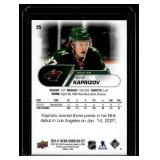 Kirill Kaprizov RC 2020-21 Upper Deck NHL Rookie Box Set #25 Minnesota Wild Hockey Card
