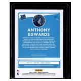 Anthony Edwards RC 2020-21 Donruss Rated Rookies #201 Minnesota Timberwolves Basketball Card
