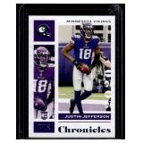 Justin Jefferson RC 2020 Chroncicles #62 Rookie Minnesota Vikings Football Card