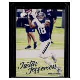 Justin Jefferson RC 2020 Chronicles Luminance #217 Rookie Minnesota Vikings Football Card