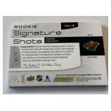 Jordan Greenway Auto RC /249 2018-19 Upper Deck Engrained Rookie Signature Shots #RSS-JG Minnesota Wild Hockey Card Numbered 082/249