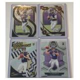JJ McCarthy 4 RC Lot  Revolution, Mosaic, Select Rookie Minnesota Vikings Football Cards