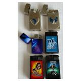 (6) Novelty Pocket Lighters 1990