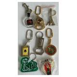 (8) Vintage Las Vegas Key Chains - Excalibur, Paris, Fremont, Vegas Vic, and More!