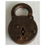 Vintage Corbin Ironclad Six Levers Padlock w/ key! - Early 1900