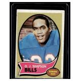 OJ Simpson RC 1970 Topps #80 Rookie Vintage Football Card