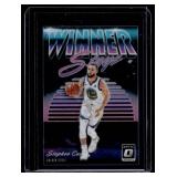 Steph Curry Insert 2018-19 Donruss Optic Prizm Winner Stays #15 Basketball Card