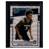 Jaden McDaniels RC 2020-21 Donruss Optic Prizm #176 Rookie Minnesota Timberwolves Basketball Card