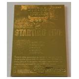 Michael Jordan 23kt Gemstones Gold Card 1997 NBA Hoops Limited Edition Numbered 991/2323 Basketball Card