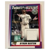 Byron Buxton Relic 2025 Topps #90RU-BB Minnesota Twins Baseball Card
