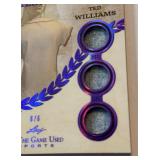 Ted Williams /6 Game-Used Tri-Relic 2025 Leaf Heroes of History #HH-83 Numbered 6/6 RARE! Baseball Card