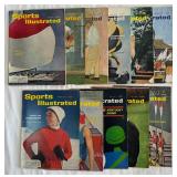 (12) 1962 Vintage Sports Illustrated Magazines February-September Issues