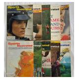 (10) 1963 Vintage Sports Illustrated Magazines April-August Issues