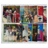 (15) 1972 Vintage Sports Illustrated Magazines April-July Issues