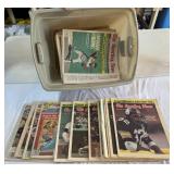 HUGE BIN FULL of 1976-1983 Sporting News Newspapers - likely some full year issues