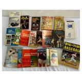 LARGE LOT of Vintage Sports Books - Baseball, Basketball, Football
