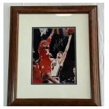 Christian Laettner Autographed Photo Framed and Matted - #1