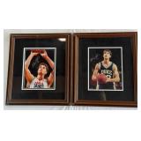 (2) Christian Laettner Autographed Photos Framed and Matted - #2